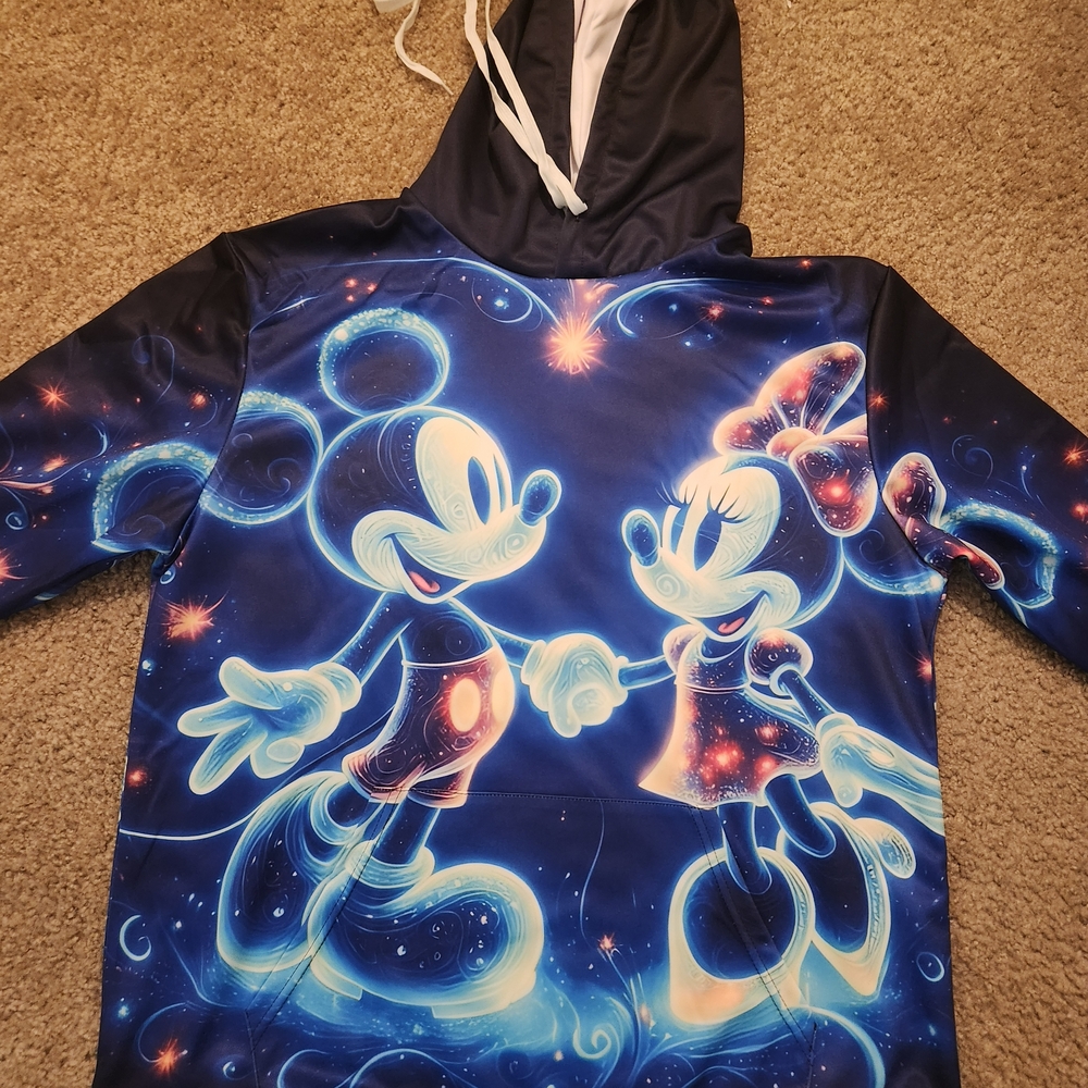 Mickey and Minnie Galaxy Hoodie